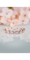 CALISTO Cubic Zirconium Rose Gold Wedding Bracelet