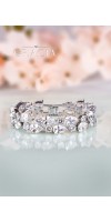 CHLORIS Silver Crystal Bridal Wedding Bracelet