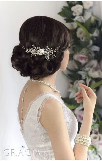ALEXA bridal hair comb pearl wedding comb