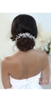 BERENIKE Flower Bridal Headpiece With Crystals BERENIKE Flower Bridal Headpiece With Crystals