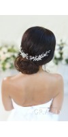DORCIA White Silver Wedding Bridal Flower Crown DORCIA White Silver Wedding Bridal Flower Crown