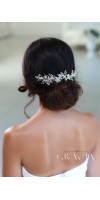 KHRYSEIS Bridal Hair Accessories Crystal Bridal headpiece Hair Vine With Flowers