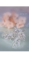 GLYKERIA Crystal Flower Hair Pins Wedding Hairpins Bobby Pins