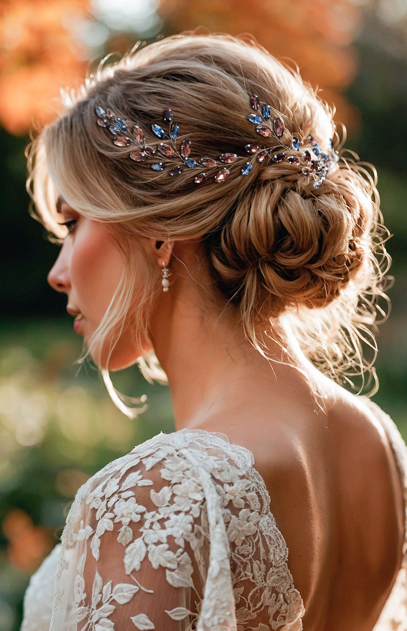 Burgundy-navy-blue-crystal-wedding-hair-vine-in-silver-for-fall-brides