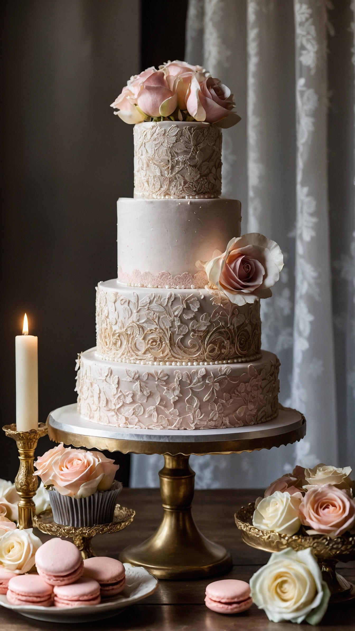 Blush Wedding Cake