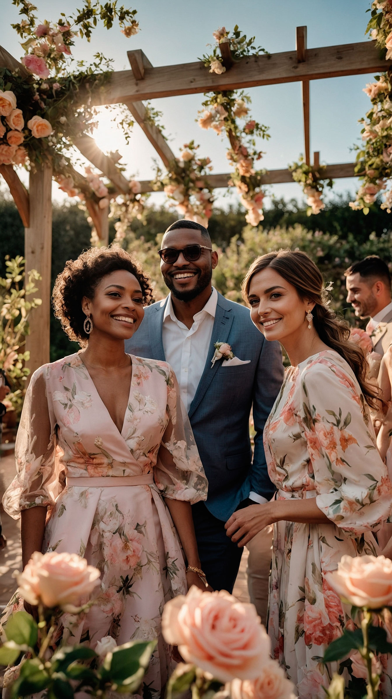 Blush Wedding Guests