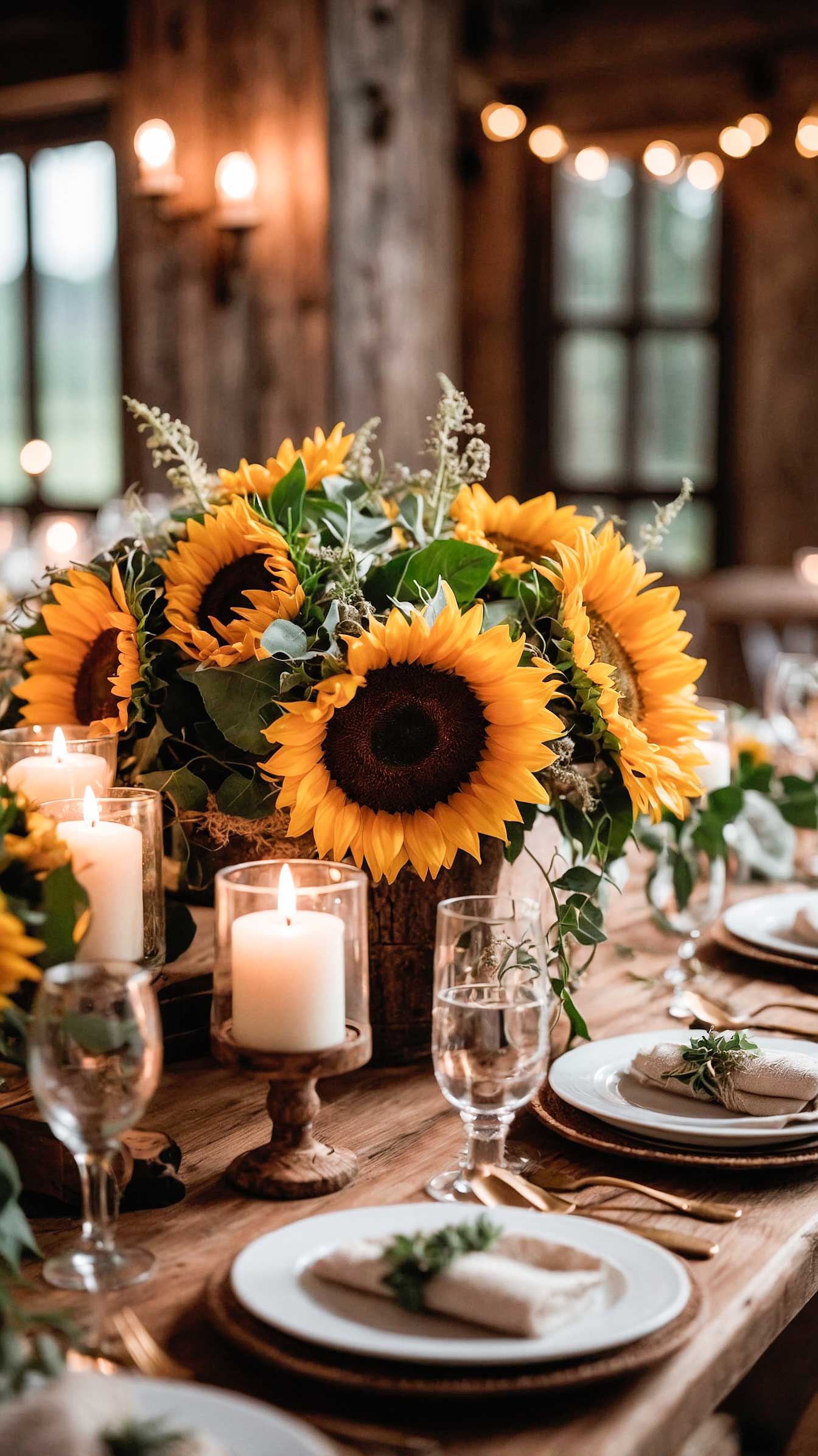 Sunflower-wedding-centerpieces