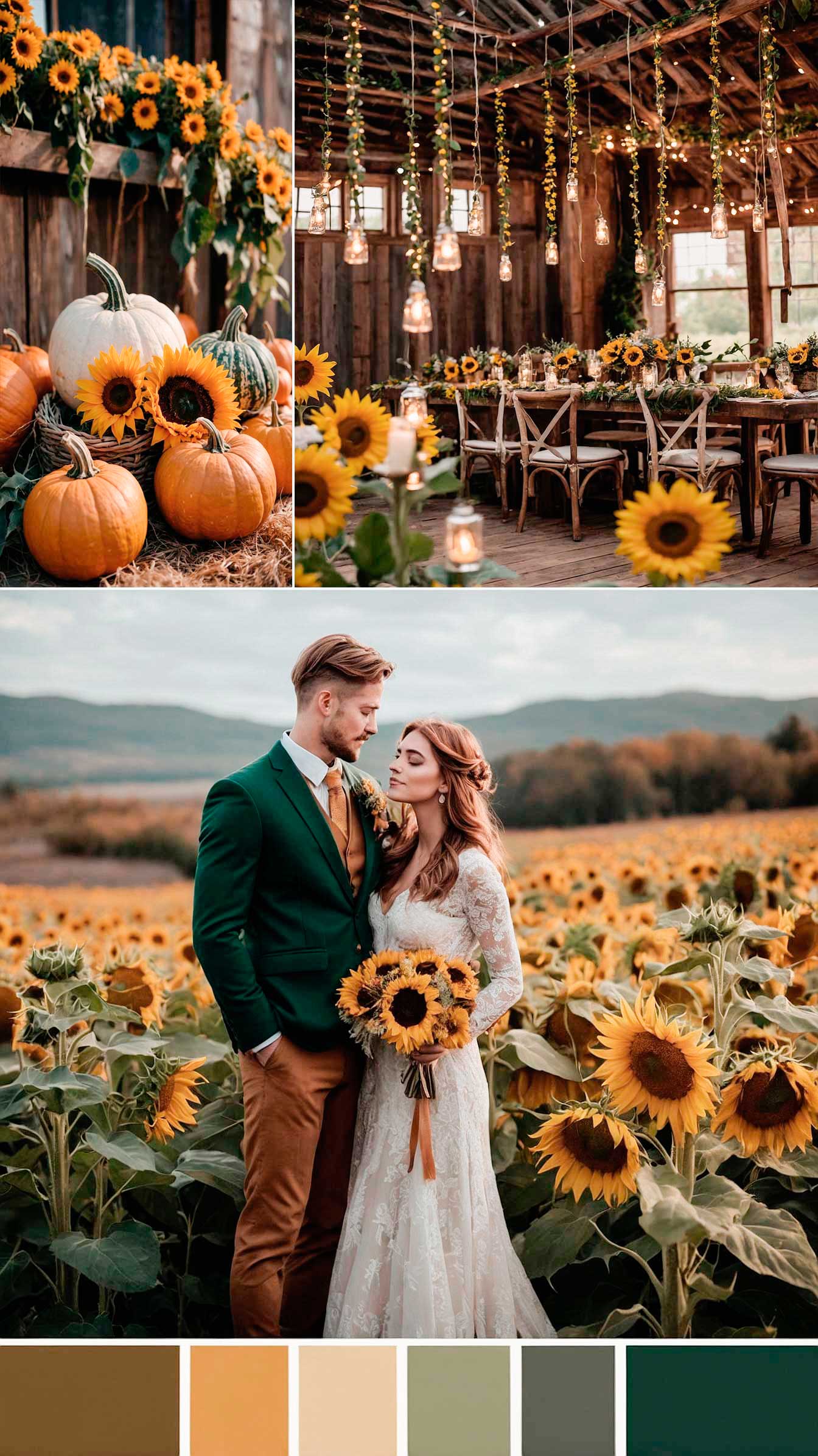Sunflower-wedding-colors