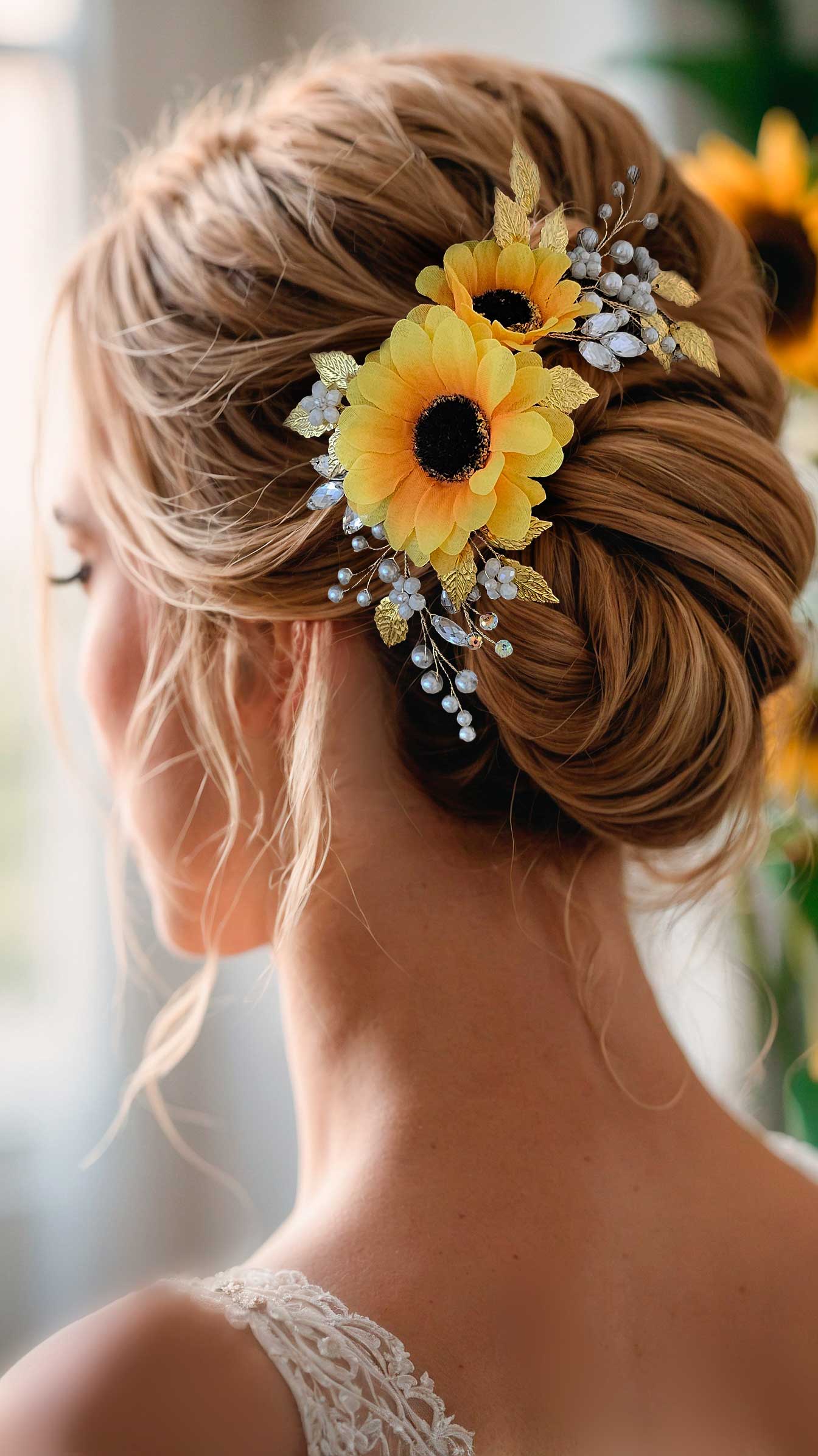 Sunflower-hair-comb