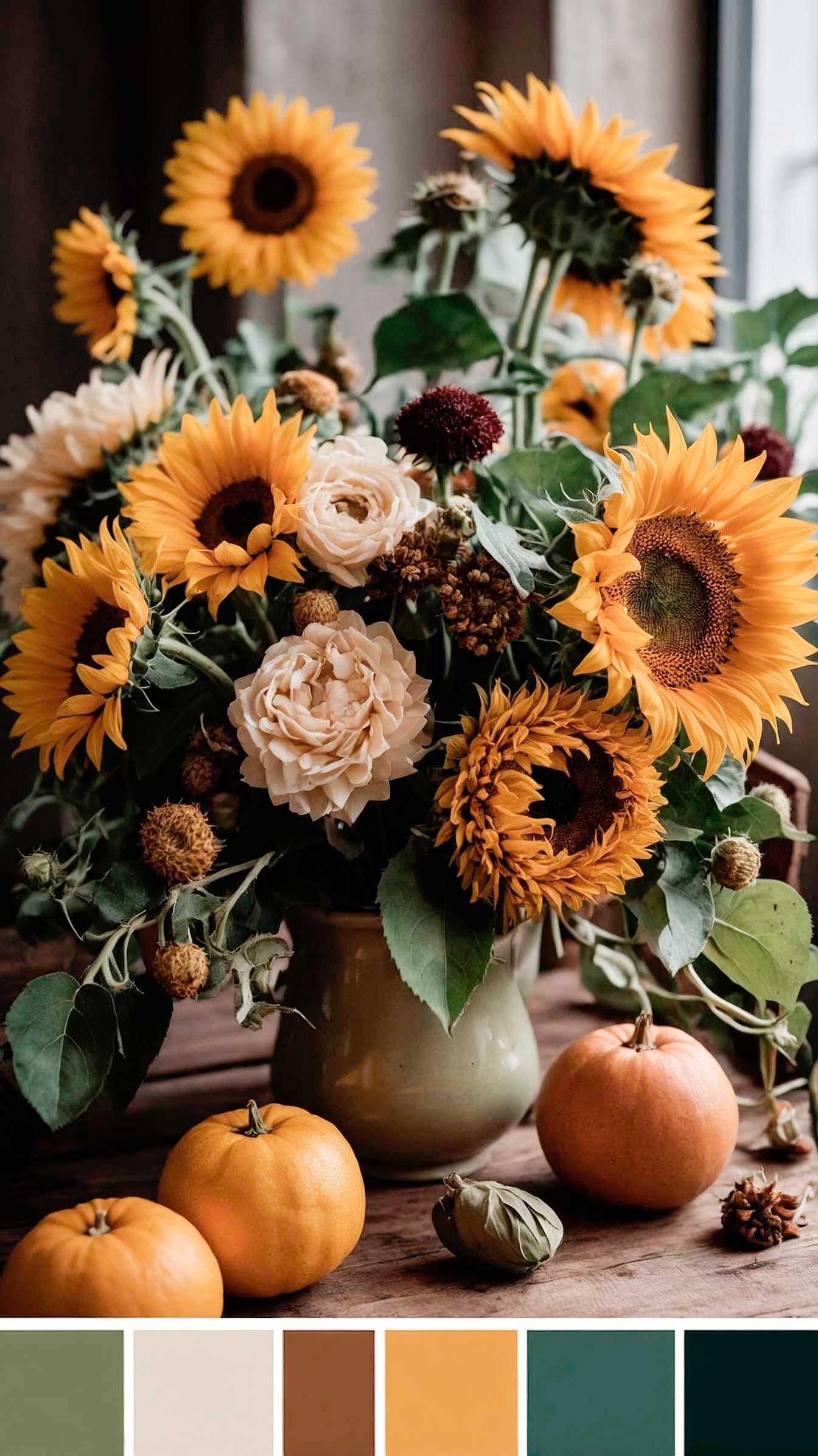 Sunflower-wedding-colors
