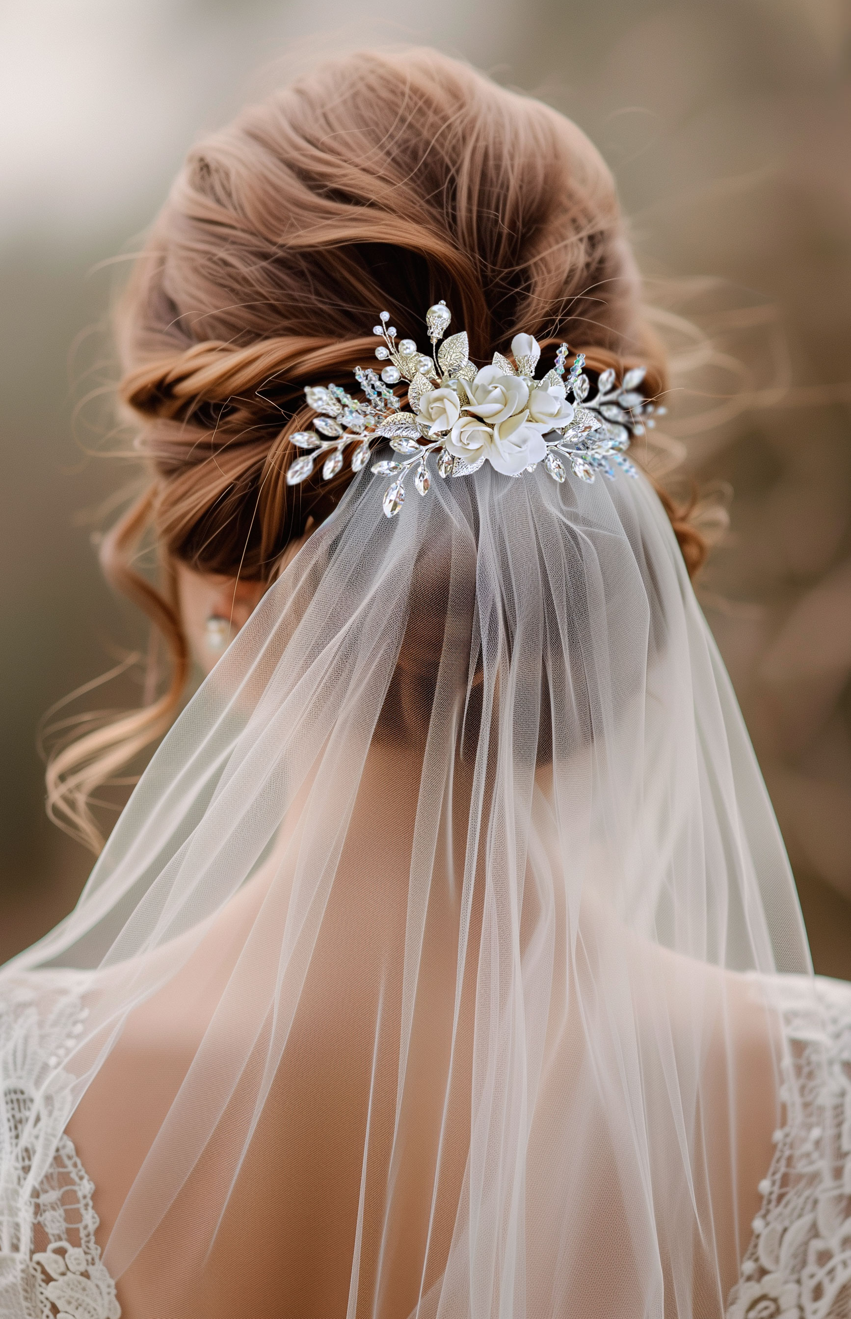 Ivory-rose-wedding-flower-and-crystal-hair-comb