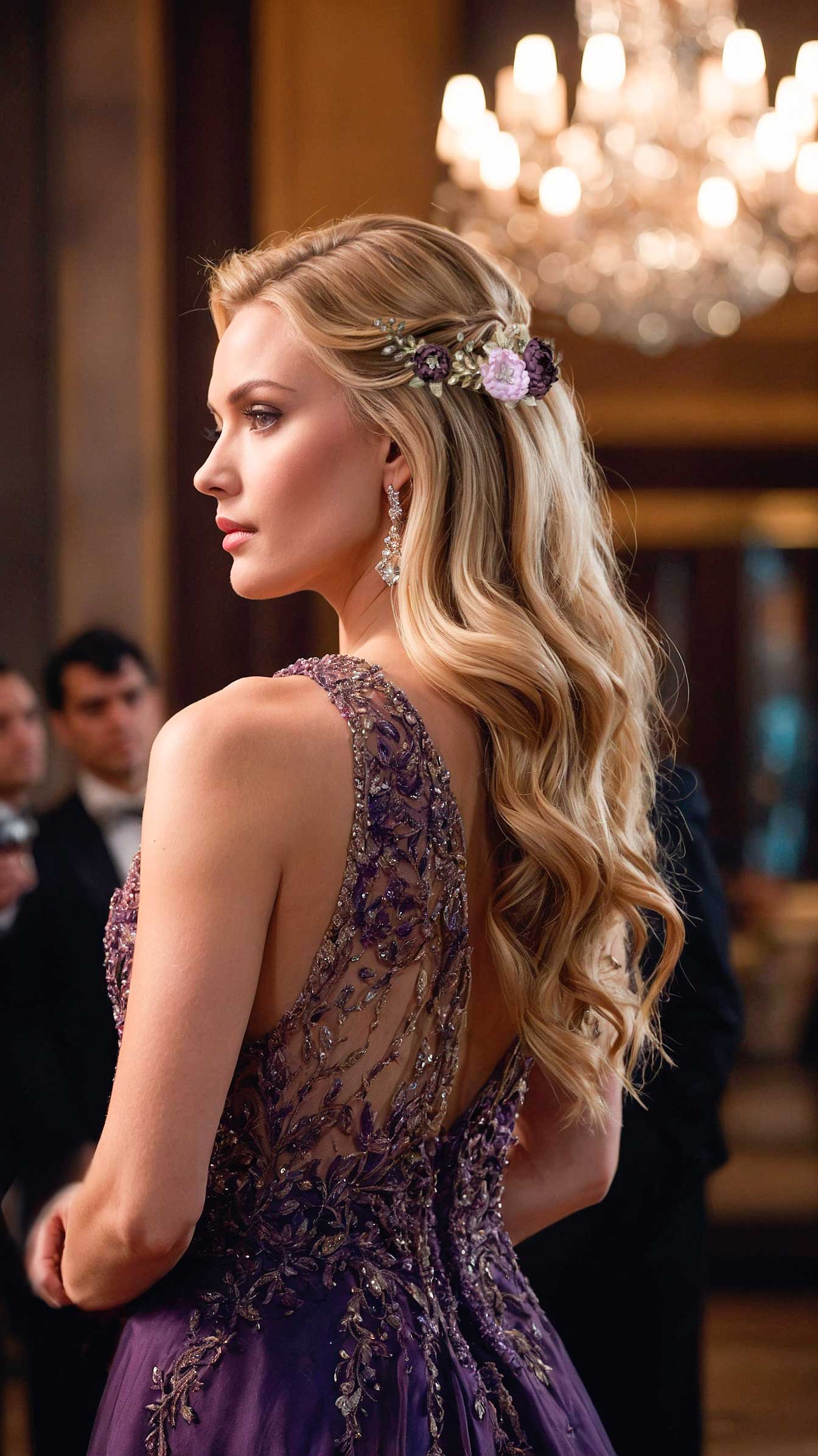 Lexis_purple_lilak_hairpiece