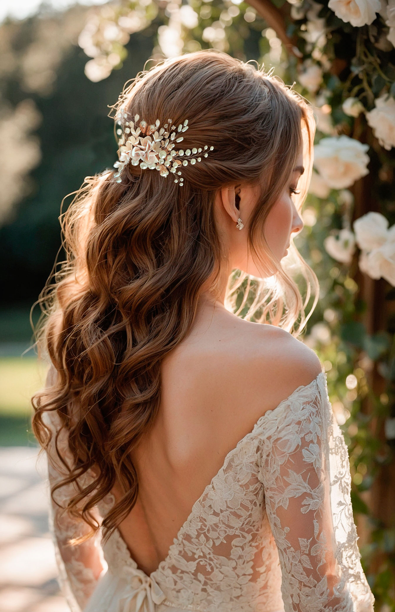 rose-gold-blush-wedding-flower-and-pearl-hair-comb