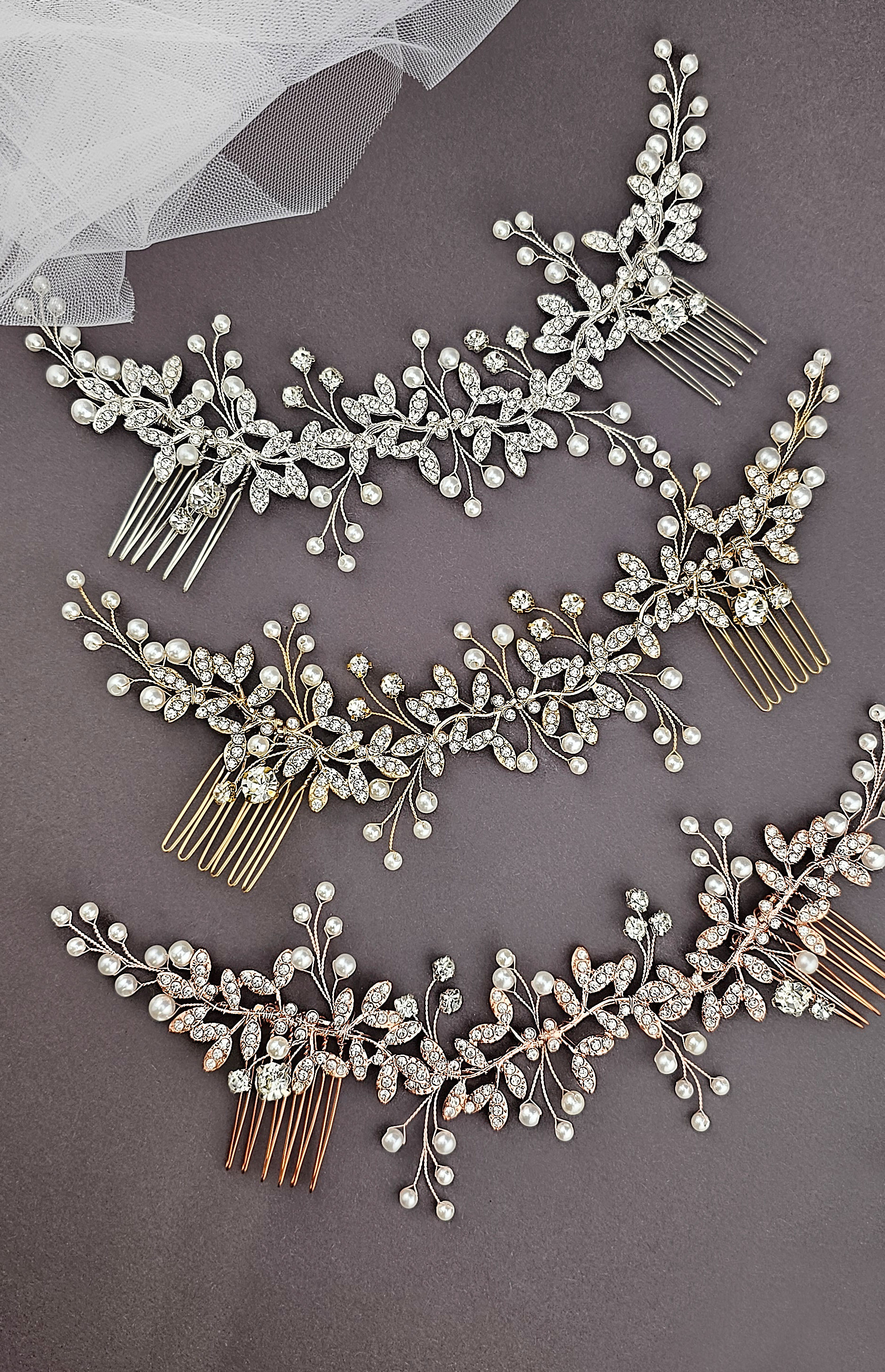 silver-bridal-crystal-hairpieces-with-wedding-veil