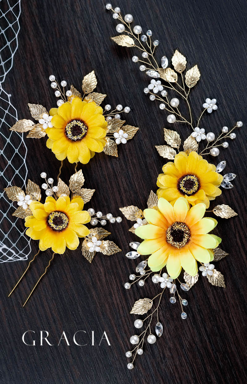 sunflower_wedding_hairstyle_ideas_with_country_fall_accessories_pearl_flower_by_TopGracia